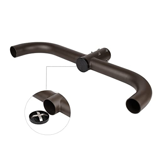 180 Degree Double Bullhorn Bracket for 2 fixtures | LED Parking Lot Light Tenon Adapter,U bullhorn Adapter for 2PACK Outdoor Shoebox Area Pole Light