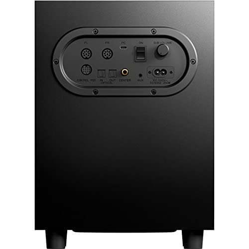 SteelSeries Arena 9 Illuminated 5.1 Desktop Gaming Speakers – 5.1 USB Surround Sound – Wireless Rear Speakers – 2-Way Speaker Design – Subwoofer – RGB Light, Bluetooth – PC, PlayStation, Mobile, Mac - style: Arena 9