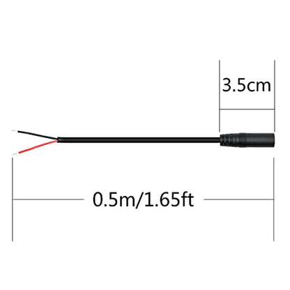3.5mm Female Plug to 2Pin Bare Wire Open End Cable 1.6FT, TS 2 Pole 1/8'' | 4Pcs 3.5mm Plug Mono Audio Wire, Auxiliary audio connector jack, for 3.5mm Earphone Microphone DIY Cable Repair - color: 3.5mm Female Plug TS 2 Pole - 0.5M/1.6FT