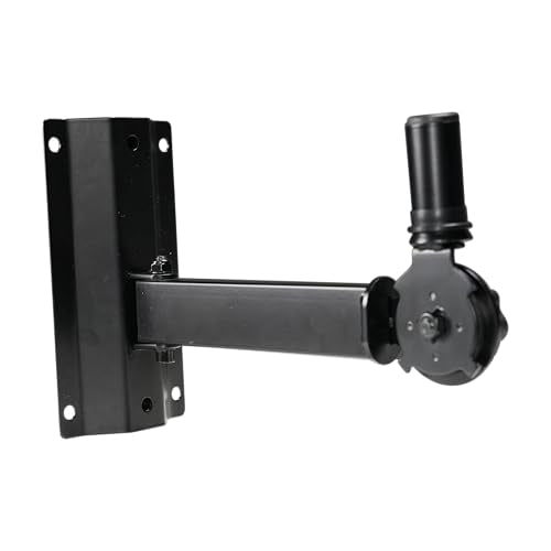 Gator Frameworks Rok-It Series Set of Wall Mounted Speaker Stands with 80 lbs. Weight Capacity, 1 3/8" Speaker Insert Fits Most Standard Speakers up to 22", (RI-SPK-WM50)