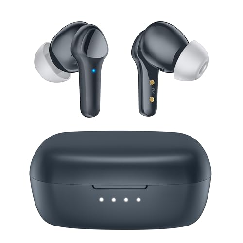 Wireless Earbuds,Immersive Sound Premium Deep Bass Hi-Fi Stereo Headset IPX8 Waterproof Bluetooth 5.3 with 4 Mics Call Noise Cancelling Wearable Technology Rings Earphones for iOS,Android,Workout - color: Royal Blue