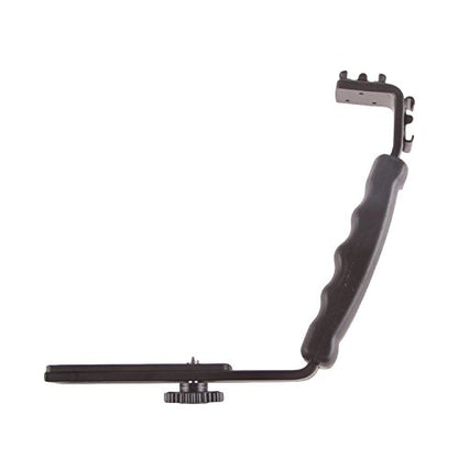 Fancierstudio Heavy Duty Photography L Bracket with 2 Standard Flash Hot Shoe Mounts