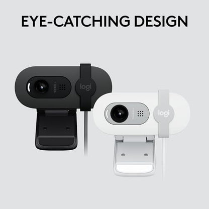 Logitech Brio 101 풀 HD 1080p 웹캠, 회의, 스트리밍, 데스크톱, 노트북, PC용 - 내장 마이크, 셔터, 줌, 마이크로소프트 팀, 닌텐도 스위치 2의 새로운 GameChat 모드, USB-A, 블랙, (4팩) - color: 블랙., size: 4 Pack, style: 1080p