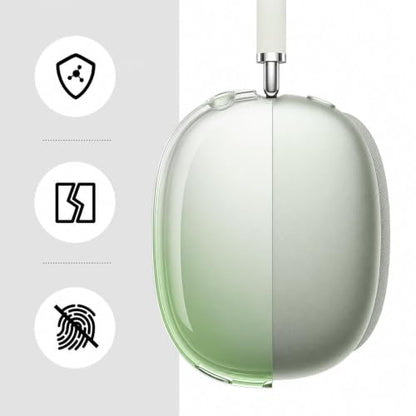 MOLOPPO Soft TPU Case Cover for AirPods Max 2/1, Gradient Green | Soft TPU Skin, Anti-Scratch, Ultra Protective, Compatible with AirPods (2024/2020), Clear Purple, Gradient Green - color: D-Gradient Green