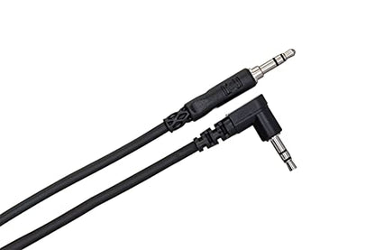 Hosa CMM-110R Stereo Interconnect, 3.5 mm TRS to Right-angle 3.5 mm TRS, 10 Feet - size: 10 Foot, style: TRS