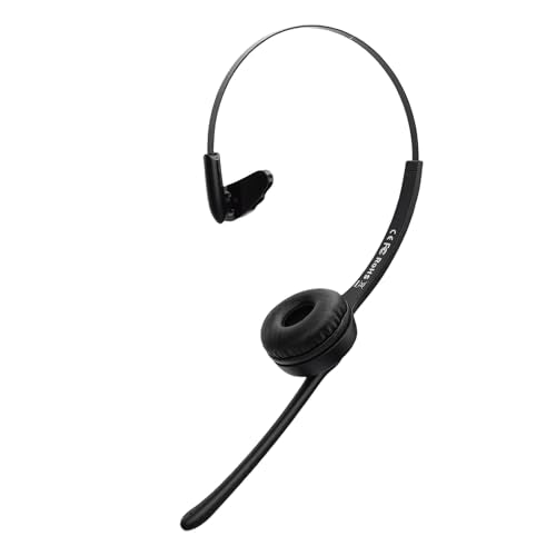 ANGGREK Trucker Bluetooth Headset, Bluetooth 5.0 Wireless Headset with Mic, Noise Canceling Over Ear Headphones, 13H Playtime, Dual Device, for Truck Drivers Office Calls