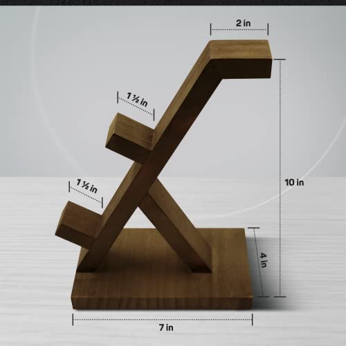 Wooden Headset & Controller Stand for Desk – Gaming Headphone and Gamepad Holder