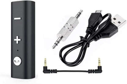 Mini Bluetooth 5.0 Receiver, Portable with Clip Bluetooth Receiver, Bluetooth Aux Adapter and Charging Cable for Car, Home Stereo, Headphones, Speaker