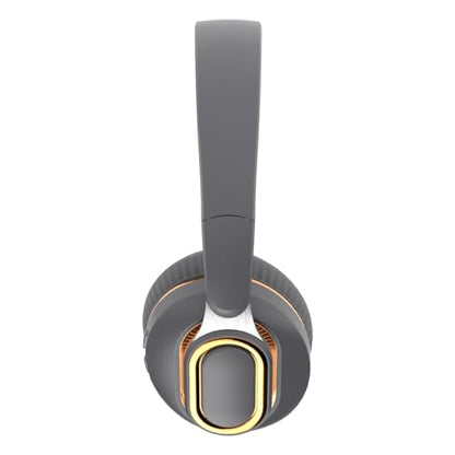 H7 Foldable Bluetooth Over-the-Ear Wireless Headphones, Gray | 30H Playtime,HiFi Sound,1.5m Audio-Cable,Soft Lightweigt Headset,for Cellphone,Travel,Women&Men,Android&iOS - color: Gray