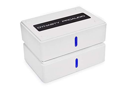 WSA-5TR-V2 Wireless Subwoofer Speaker Kit, 5.2G / 5.8GHz Dual Band Selectable, Total 106 RF Channel Auto Switching - color: White