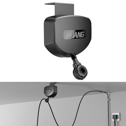 EV Charger Cable Retractor Ceiling Mount, 11.5ft Self-Locking | Retractable Cord Reel for EV Charging Cables, Automatic Cable Organizer Compatible with Most Electric Vehicles