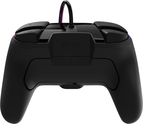 PDP REMATCH Enhanced Wired Controller, Officially Licensed for Nintendo Switch, Switch Lite & Switch - OLED Model, Nintendo Switch 2, Compatible Gamepad, Customizable Programmable Buttons, Super Mario Star Spectrum (Rainbow) - color: Star Spectrum