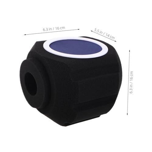 UPKOCH Portable Microphone Isolation Booth Condenser Microphone Cover Soundproof Pop Filter Shield Wind Noise Reduction Karaoke Mic Baffle