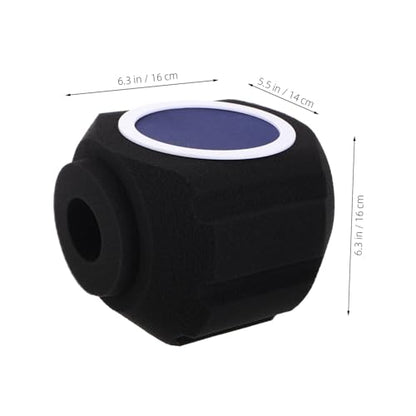 UPKOCH Portable Microphone Isolation Booth Condenser Microphone Cover Soundproof Pop Filter Shield Wind Noise Reduction Karaoke Mic Baffle