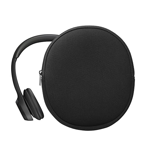 kwmobile Neoprene Headphone Case for H390 Cover – Over-Ear Headset Storage Pouch - Soft Travel Carry Bag Black - color: black