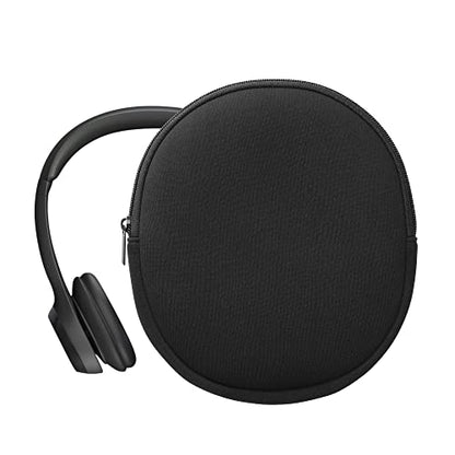 kwmobile Neoprene Headphone Case for H390 Cover – Over-Ear Headset Storage Pouch - Soft Travel Carry Bag Black - color: black