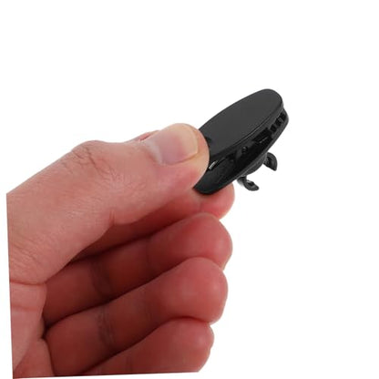 10pcs Black Mic Clip Holder for 10mm Shirt Use