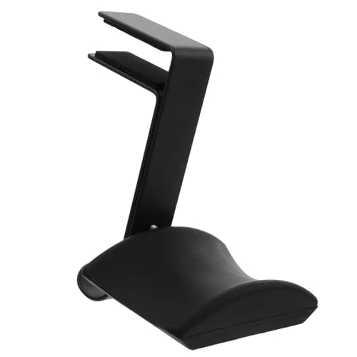 INOOMP Headphone Stand Hanger Desk Clamp Under Desk Headset Holder Hook Black Desktop Mount for Office and Home Storage