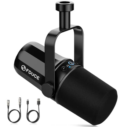 SL40 USB/XLR Dynamic Microphone for Podcasting, Gaming, Live Streaming and Recording, Built-in Headphone Output, LED Mute Button, All Metal, Voice Isolation Technology - style: SL40