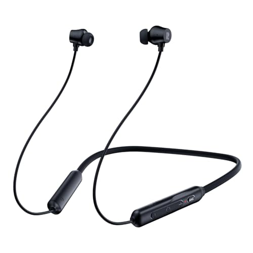 Rythflo 32dB Active Noise Cancelling Neckband Bluetooth Headphones, 60Hrs