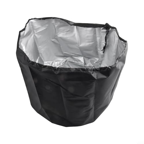 210D Oxford Cloth Hand-Held Mud Mixer Cover, Waterproof Dust Protection Case for Electric Cement Mixers, 44x36cm Black Storage Bag