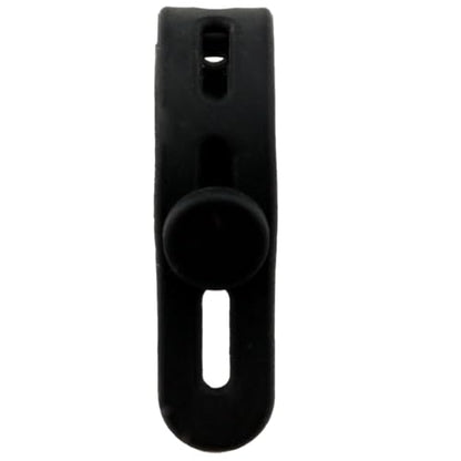 10PCS Black Adjustable Silicone Cable Organizer 130x12mm Earphone Cord Holder Data Line Storage Tie