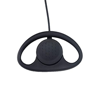 Earpiece Surveillance Kit Compatible with BaoFeng, BTECH, Kenwood Walkie Talkie with PTT Mic Headset Accessories (D-Shaped) - style: D-shaped