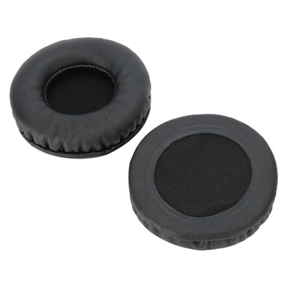 GOWENIC Replacement Ear Cushions, 75mm Headphone Earpads, Universal Ear Pads Covers for Headset, Black Foam Cushions Compatible with Most Headsets