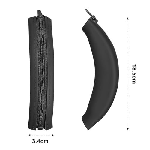 Replacement WH-1000XM4 Silicone Headband Cover Compatible with Sony WH-1000XM4, WH-1000XM3, WH-CH720N, WH-XB910N Headphones, Sweatproof & Washable Headband Cover Accessories (Black) - color: Black