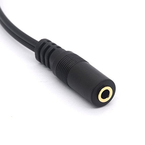 Gold Plated 3.5mm Female to 2 RCA Male Audio Stereo Y Splitter Cable(25cm) | AV Adapter for Smartphones, Tablets and mp3 Players, Home Theater (2RCA Male) - style: 2RCA Male