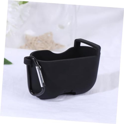 Wireless Earphone Protective Case, Silicone Shockproof Cover for Charging | Easy Access to Charging Port, Full Protection, Impact Resistant Design, Black Silicone Sleeve