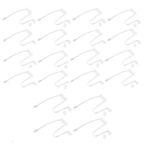 20pcs Radio Earpieces Replacement Acoustic Coil Tube for Motorola Baofeng Kenwood Walkie Talkie and Two Way Radios Earpieces - color: 20pcs
