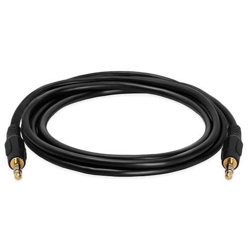 3.5mm Aux 오디오 케이블 스테레오 1.8m(6피트) AUX 케이블 수-수 스피커 케이블 보조 코드 어댑터 자동차, 휴대폰, 헤드폰용 - 블랙