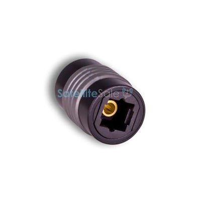 SatelliteSale Digital Toslink SPDIF Optical Female to Female Coupler PVC Black Adapter - size: Optical Coupler