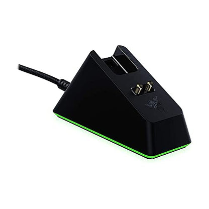 Razer Mouse Charging Dock Chroma: Magnetic Dock with Charge Status RGB Lighting - Anti-Slip Gecko Feet - Powered by Razer Chroma - Classic Black