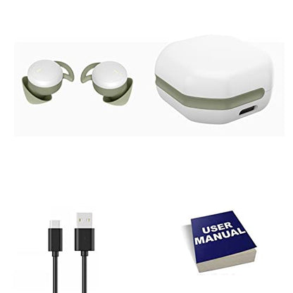 Mini Headphones Ear Buds, Wireless Bluetooth Earbuds for Small Ear Canals, Sleep Earbuds Noise Isolating, Invisible Earphone for iPhone PC Laptop Tablets Sports(WhiteGreen) - color: WhiteGreen
