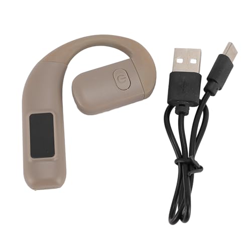 Yunseity Bluetooth Headset, Single Ear Noise Cancelling Wireless Earpiece with 180 Degree Rotatable Microphone and 30H Playtime, for Running Cycling Hiking Outdoor Sports (Gray) - color: Gray