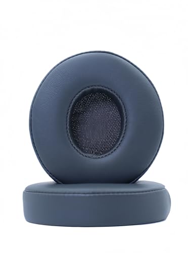 Replacement Ear Pads Compatible with Beats Solo 3.0 Wireless Asphalt Grey | for Beats Solo2 wired headphones Memory Foam/Protein Leather Earpads Earmuffs(Not for Studio headphones) - color: Asphalt Grey