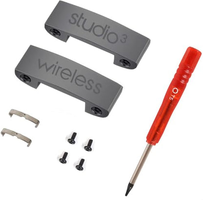Studio 3 Hinge as Same as The OEM Replacement Parts Accessories Durable Repair Kit Compatible with Beats by Dre Studio3 (A1914), Studio 2 Wired/Wireless, Studio Pro (A2924) Headphones (Gray) - color: Gray