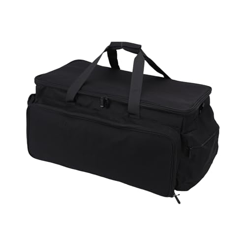 banapoy Large DJ Cable Bag, Travel DJ Cable File Gig Organizer Bag with Detachable Dividers for Equipment and Music Accessories, Carrying Storage Case for Musicians, Professional
