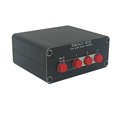 3 in 2 Out RCA Stereo Audio Switch Input Signal Source Switcher Selector Splitter Box -RC32 - color: 3-IN-2-OUT RCA Switch