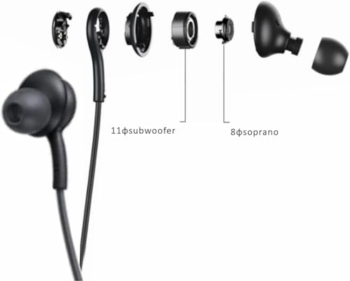 AKG USB-C Wired Earbuds with Microphone, in-Ear Headphones with Volume Control, 3ft Braided Cable, Compatible with Galaxy S24 Ultra, S24+, S24, S23, iPhone 15