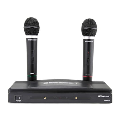Emerson EAM-9002 Wireless Microphone, Black