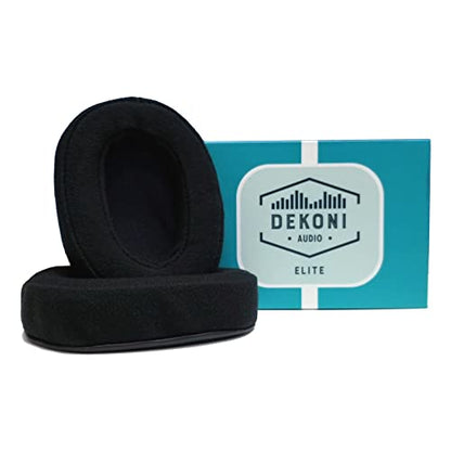 Dekoni Replacement Ear Pads for AKG K371 Studio Headphones | Headphone Replacement Ear Pad | Memory Foam Ear Cushion Comfort for Recording Headphone (Elite Velour)