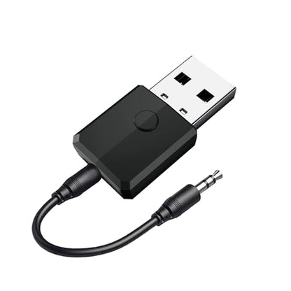 Isobel USB Bluetooth 5.0 Transmitter Receiver, 4-in-1 Mini Wireless Audio Adapter, 3.5mm Bluetooth AUX Adapter for TV PC Headphones Speakers Car/Home Stereo System, USB Power Supply - size: Small