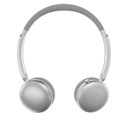 LORELEI Q60 Wireless Bluetooth On Ear Headphones，Built-in Micphone, 40 Hours Up Battery Life, Lightweight ，Bass Mode, Memory Earmuffs (Silver) - color: Silver