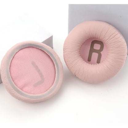 Tune 600 Ear Pads Replacement Ear Cushions Compatible with JBL Tune 600BTNC T500BT T510BT Tune 500 T450BT JR300 JR300BT Headphones High-Density Memory Foam Earpads Earmuffs Ear Cups Cover (Pink) - color: Pink