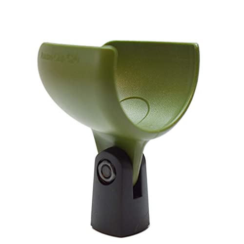 Ammo Clip 520 Bullet Mic Holder Compatible With Shure 520DX Green Bullet, Superlux D112/C and Other Similar Harmonica Microphones (Olive Green) - color: Olive Green