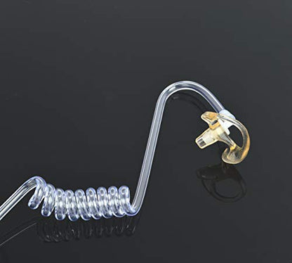 HYS Replacement Larger Earmold Earbud Earpiece for Two-Way Radio Air Acoustic Coil Tube Audio Kits