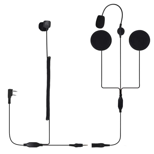 uv5r Helmet kit Radio Headset k1 2 pin Finger Ptt Push to Talk Full face Motorcycle handsfree earpiece for Baofeng Retevis Kenwood Walkie Talkie
